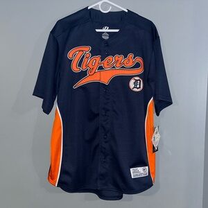 VINTAGE Detroit Tigers MLB DYNASTY SERIES Baseball Jersey Men’s Large NWT